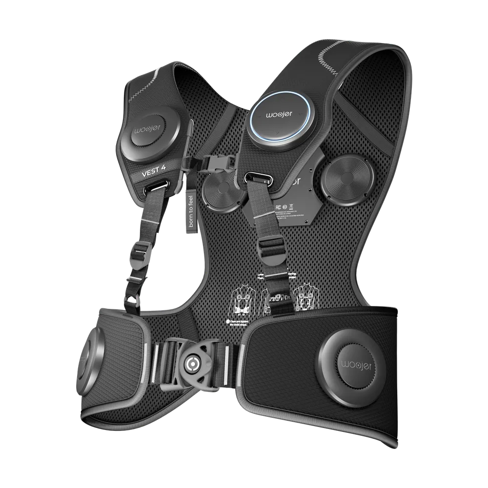 Woojer Vest 4 — Woojer Vest 4 – widok od tylu Woojer Vest 4 — Woojer Vest 4 - widok od tylu