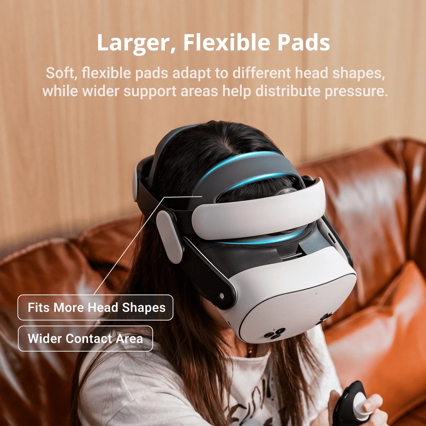 BOBOVR M3, poduszki i podparcie BOBOVR M3: flexible pads and support while worn