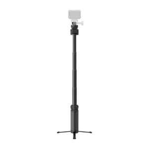 Insta360 Spin Stick: pełny rozłożony statyw; poglądowa kamera nie jest częścią zestawu