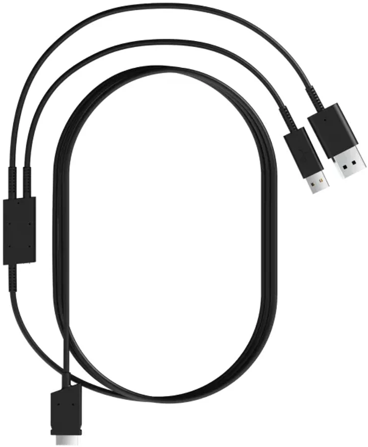 Black 5 m 2-in-1 DisplayPort and USB cable