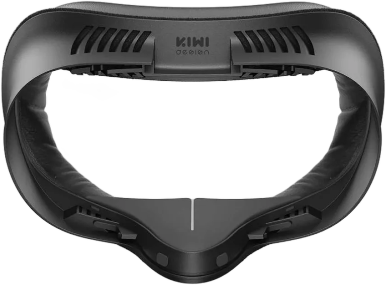 KIWI Design V4 ventilated facial interface for Meta Quest 3S, front view showing the KIWI Design logo
