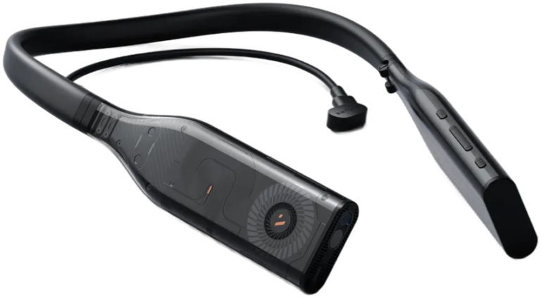 VITURE Pro Neckband, underside view with buttons