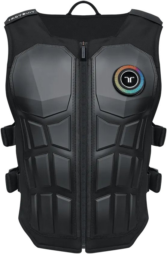bHaptics TactSuit Pro haptic vest on a white background, main view